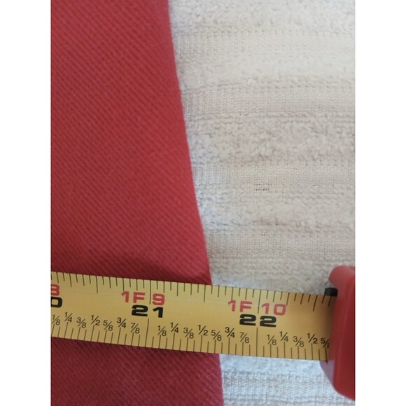 Escada Womens Denim Red Pants Size 44 /12 USA Straight Leg High Rise Luxury - Picture 11 of 16